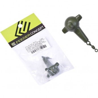 Груз маркерный с вертлюгой FEEDER CONCEPT MACE green 056г Груз маркерный с вертлюгой FEEDER CONCEPT MACE green 056г