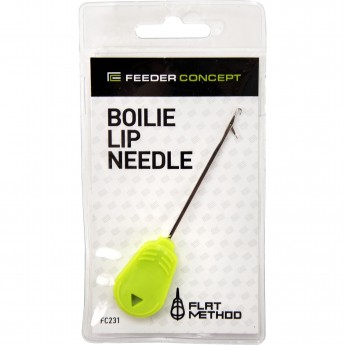 Игла насадочная FEEDER CONCEPT FLAT METHOD BOILIE LIP NEEDLE с замком