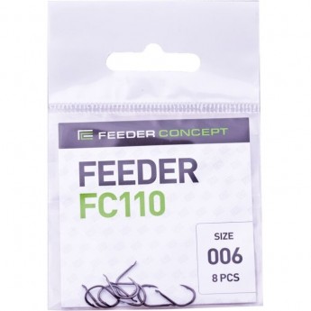 Крючки FEEDER CONCEPT Feeder серия FC110 №6, уп. 8шт