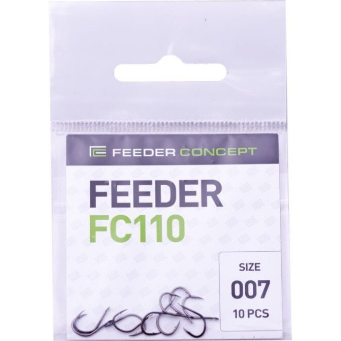 Крючки FEEDER CONCEPT Feeder серия FC110 №7, уп. 10шт FC110-007