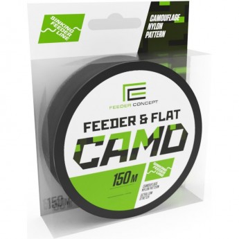 Леска монофильная FEEDER CONCEPT Feeder&Flat Camo 150м, 0.25мм