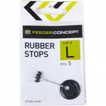 Стопоры резиновые FEEDER CONCEPT Rubber Stops р. 003L 5шт Стопоры резиновые FEEDER CONCEPT Rubber Stops р. 003L 5шт