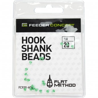 Стопоры на крючок FEEDER CONCEPT FLAT METHOD HOOK SHANK BEADS 20шт.